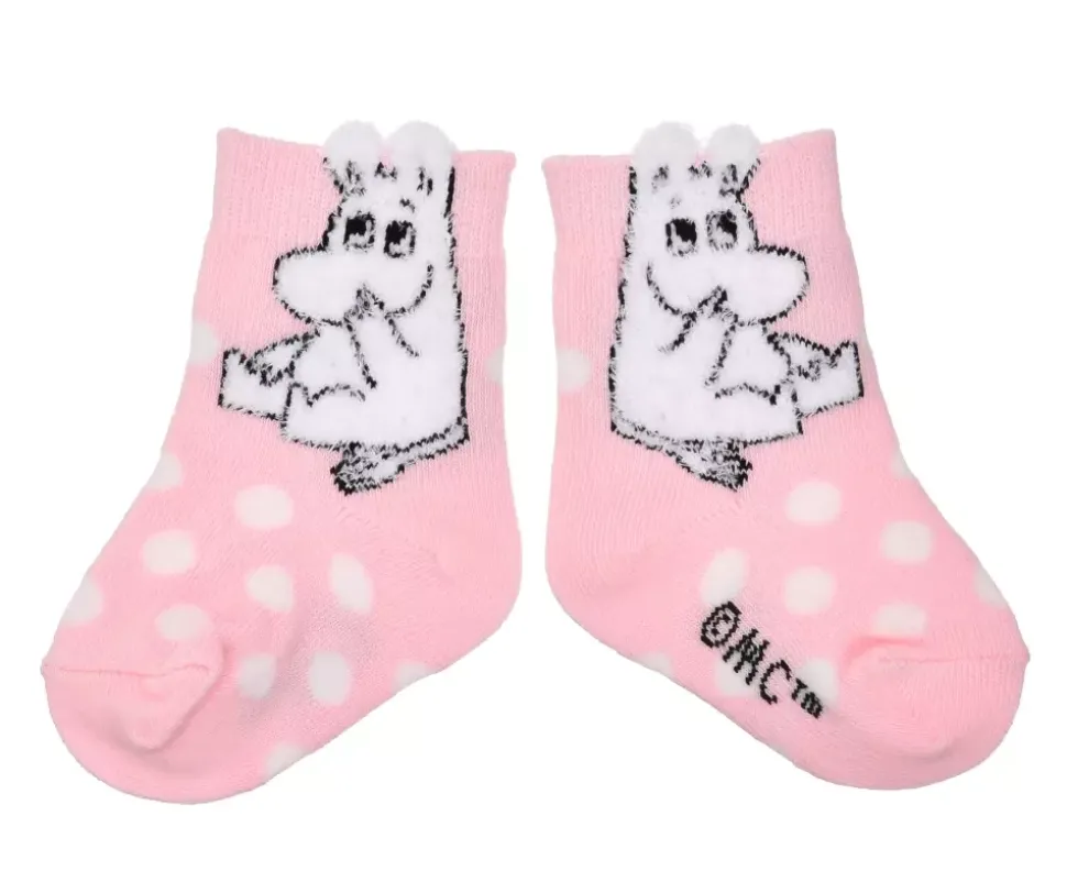 Moomin Sokker 25-27 Fluffy Baby Rosa