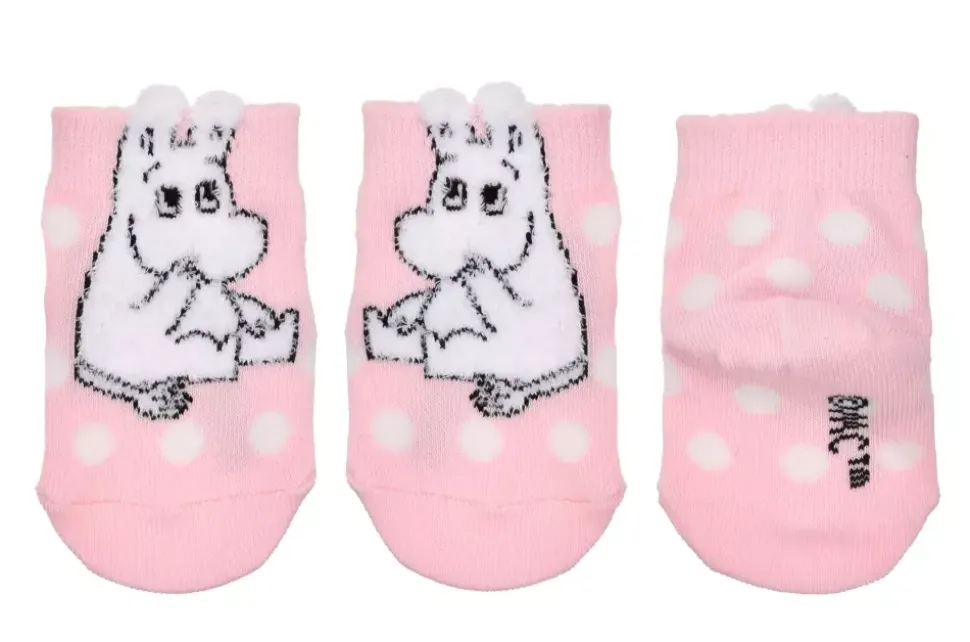Moomin Sokker 25-27 Fluffy Baby Rosa