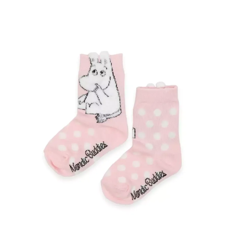 Moomin Sokker 22-24 Fluffy Baby Rosa