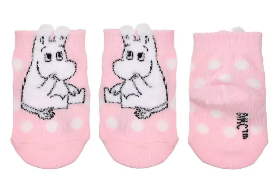 Moomin Sokker 28-31 Fluffy Barn Rosa