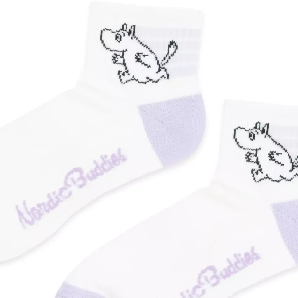 Moomin Sokker 36-42 Hvit & Lilla