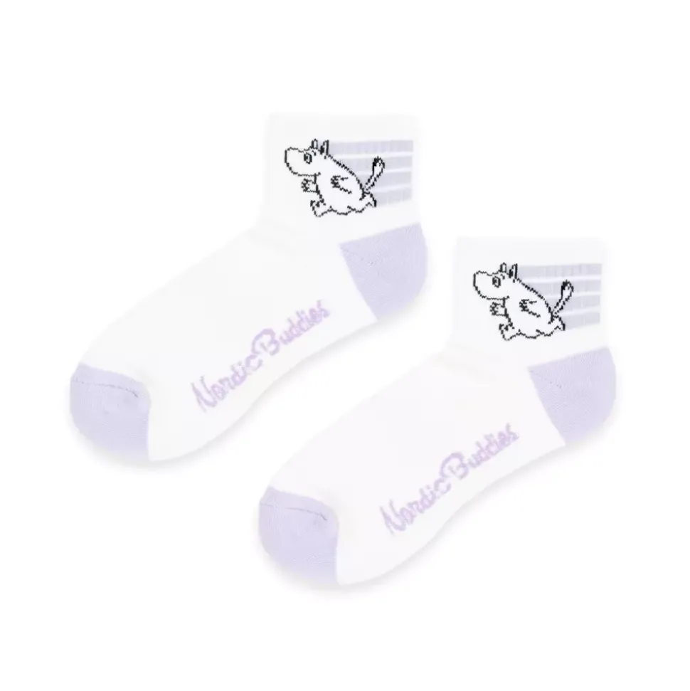 Moomin Sokker 36-42 Hvit & Lilla