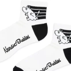 Moomin Sokker 36-42 Hvit & Svart Dame