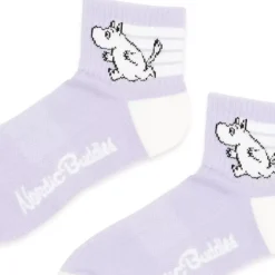 Moomin Sokker 36-42 Lilla & Hvit