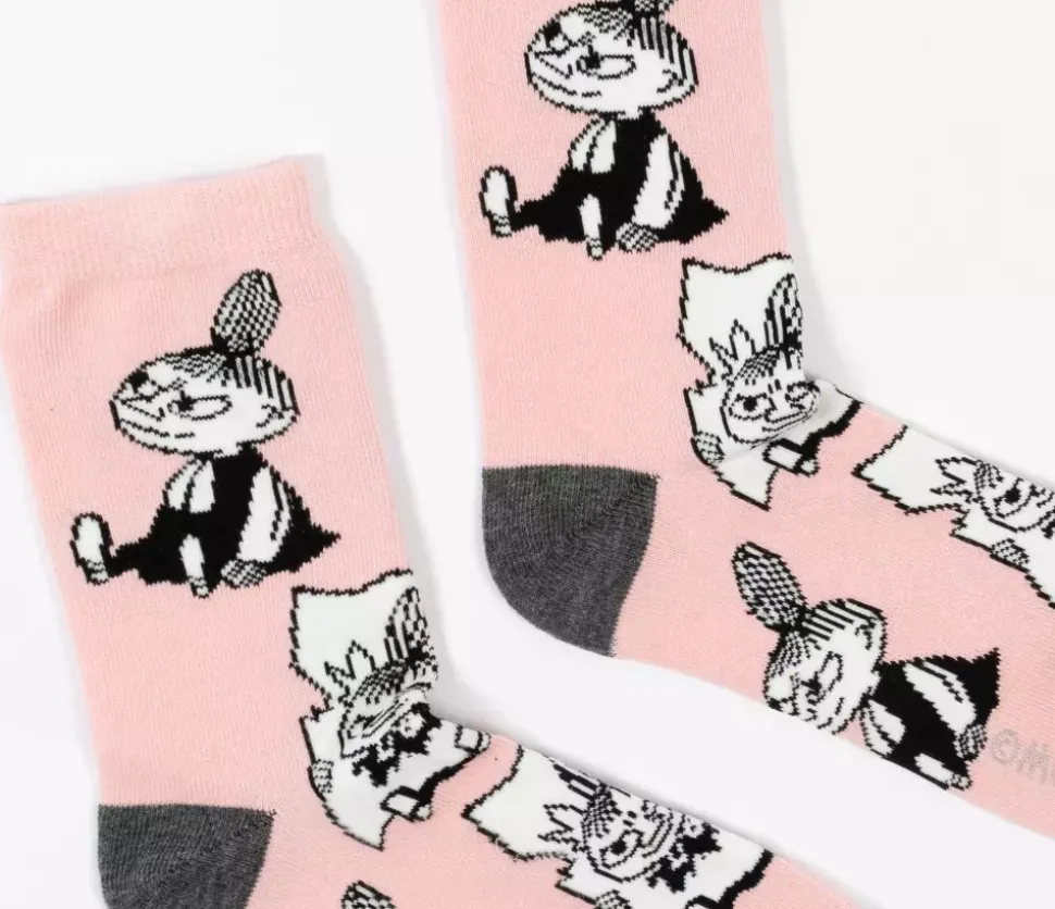 Moomin Sokker 36-42 Lille My Rosa/Grå