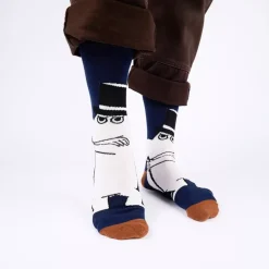 Moomin Sokker 40-45 Menn Klassisk Moominpappa Navy