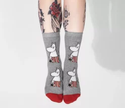 Moomin Sokker 36-42 Moominmamma Grå