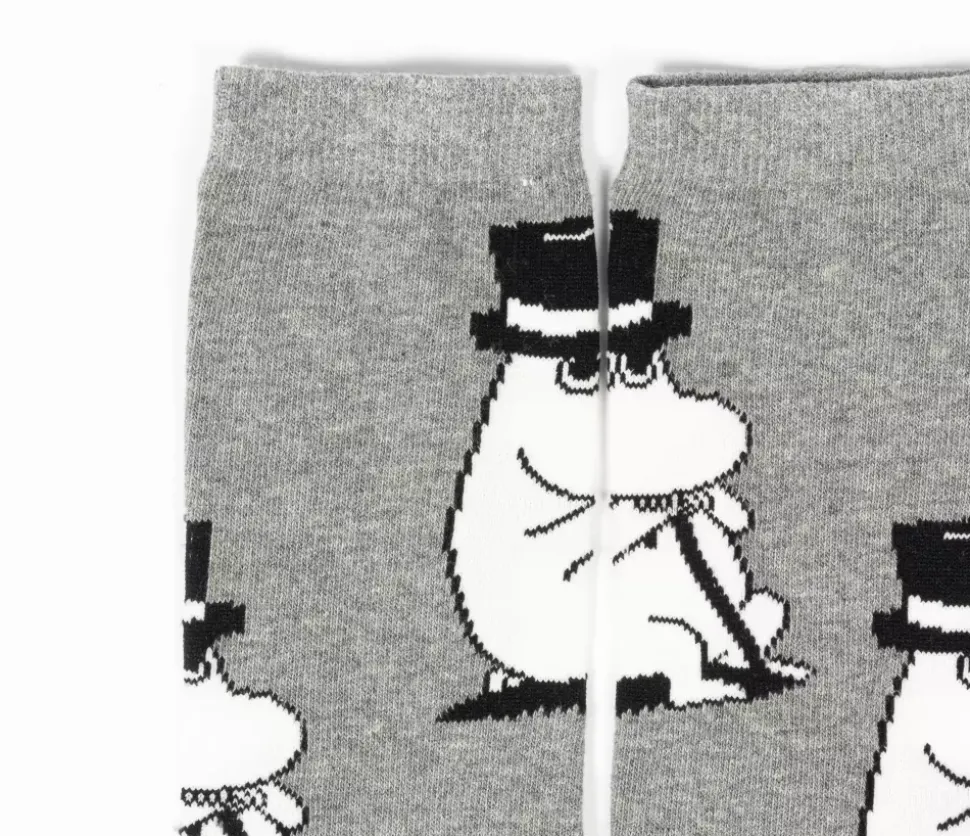 Moomin Sokker 40-45 Moominpappa Grå