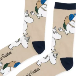 Moomin Sokker 40-45 Moomintroll Adventure Beige
