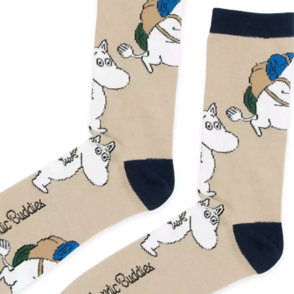 Moomin Sokker 40-45 Moomintroll Adventure Beige