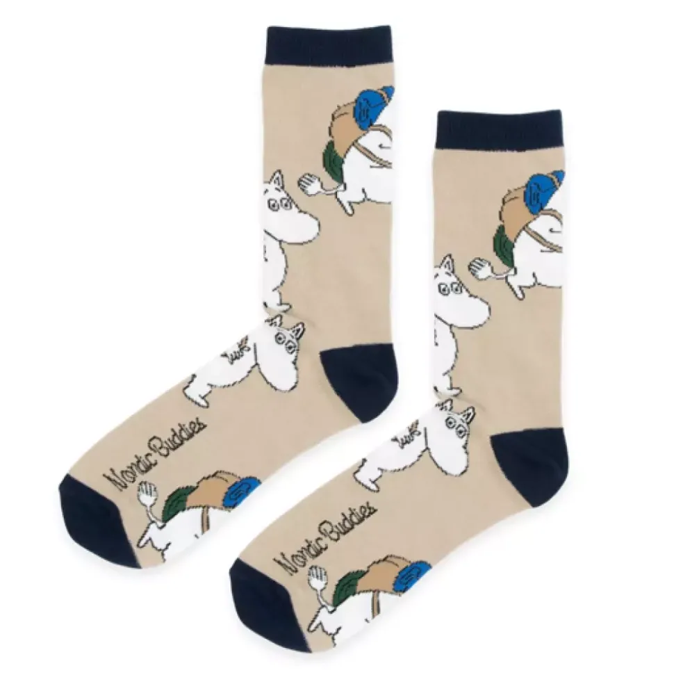Moomin Sokker 40-45 Moomintroll Adventure Beige