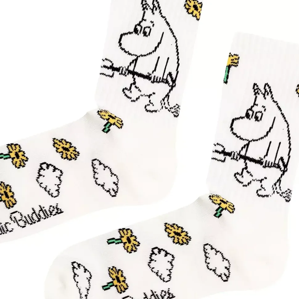 Moomin Sokker 36-42 Retro Hage Hvit
