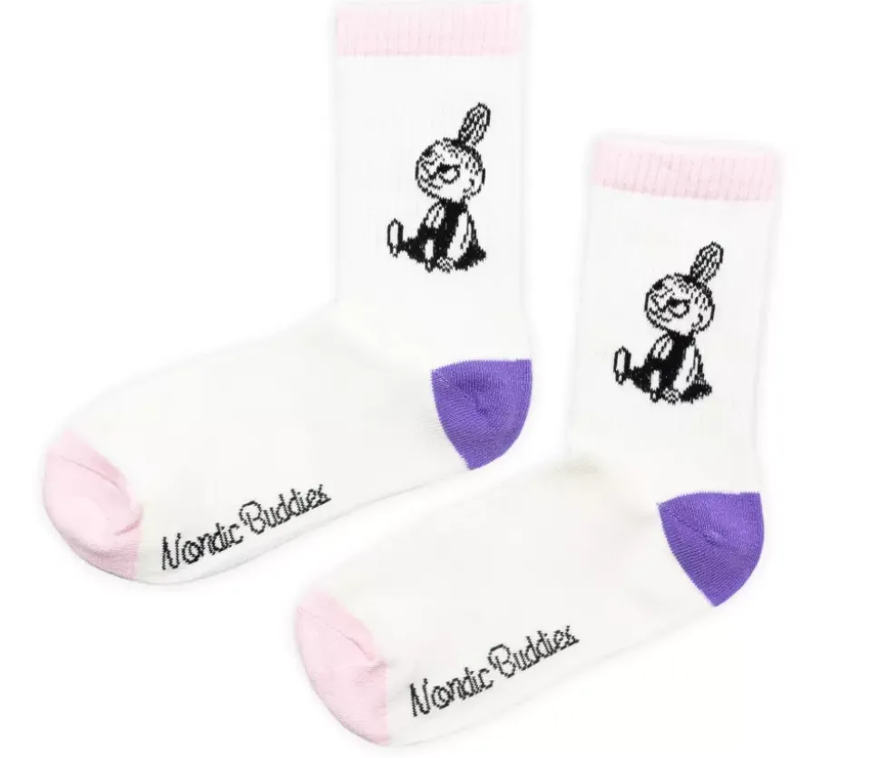 Moomin Sokker 36-42 Retro Lille My Hvit/Rosa/Lilla