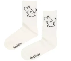 Moomin Sokker 36-42 Retro Moomin Hvit