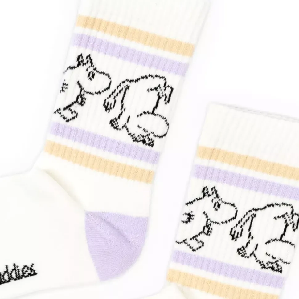 Moomin Sokker 36-42 Retro Moomin Hvite