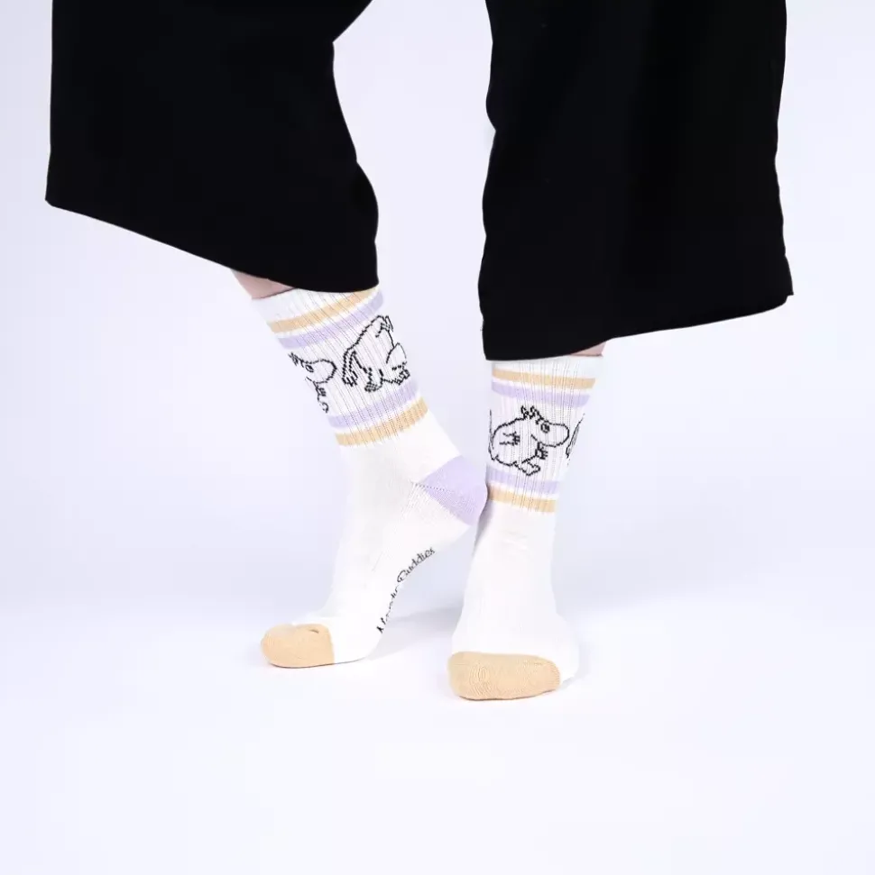 Moomin Sokker 36-42 Retro Moomin Hvite
