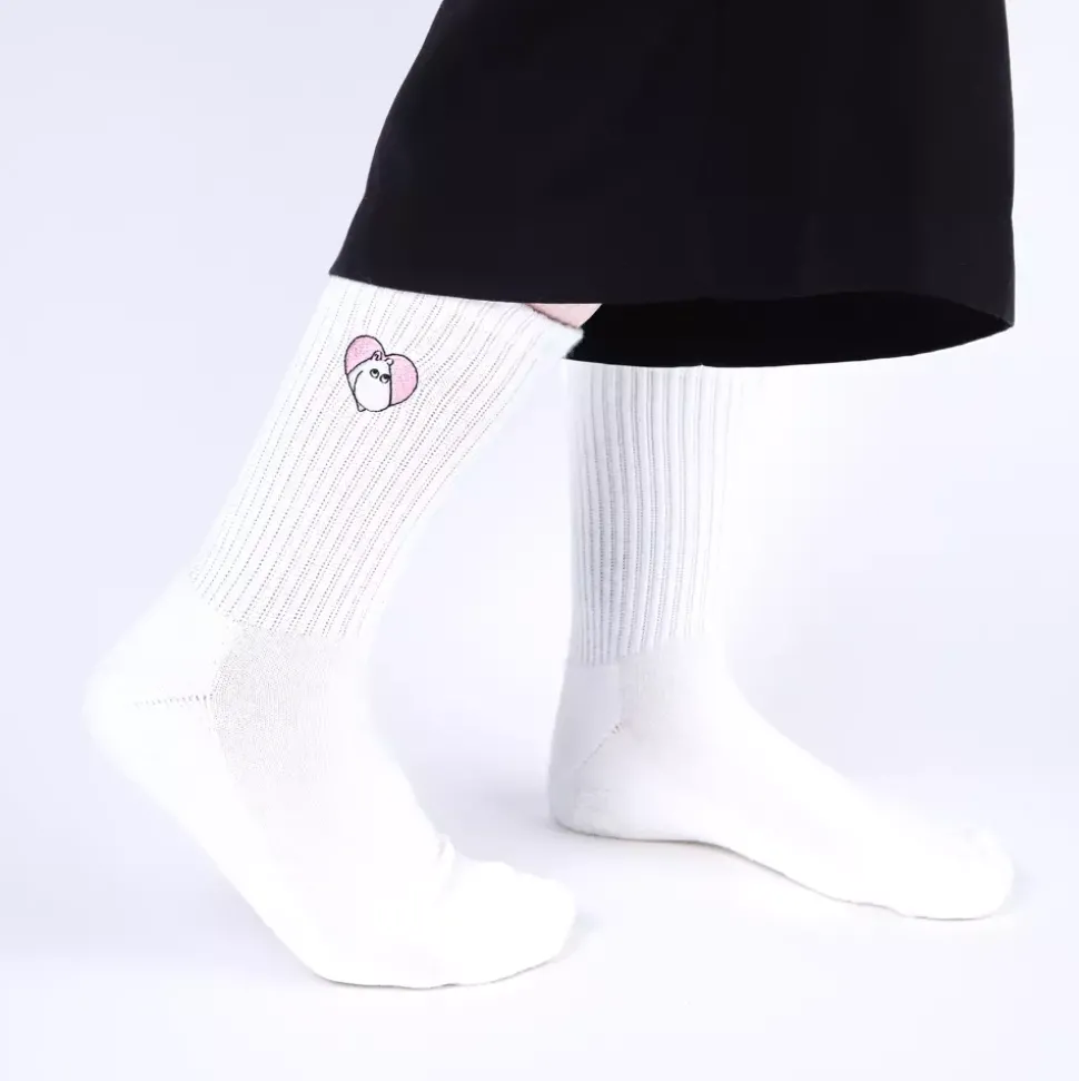 Moomin Sokker 36-42 Retro Moomin Love Hvit