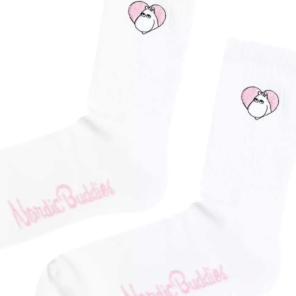 Moomin Sokker 36-42 Retro Moomin Love Hvit