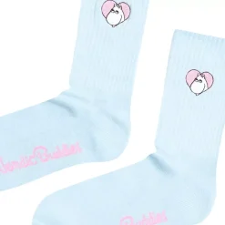 Moomin Sokker 36-42 Retro Moomin Love Lyseblå