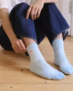 Moomin Sokker 36-42 Retro Moomin Love Lyseblå