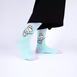 Moomin Sokker 36-42 Retro Moomin Mint