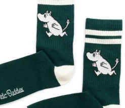 Moomin Sokker 40-45 Retro Moomin Mørk Grønn
