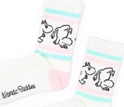 Moomin Sokker 36-42 Retro Moomin Pastell