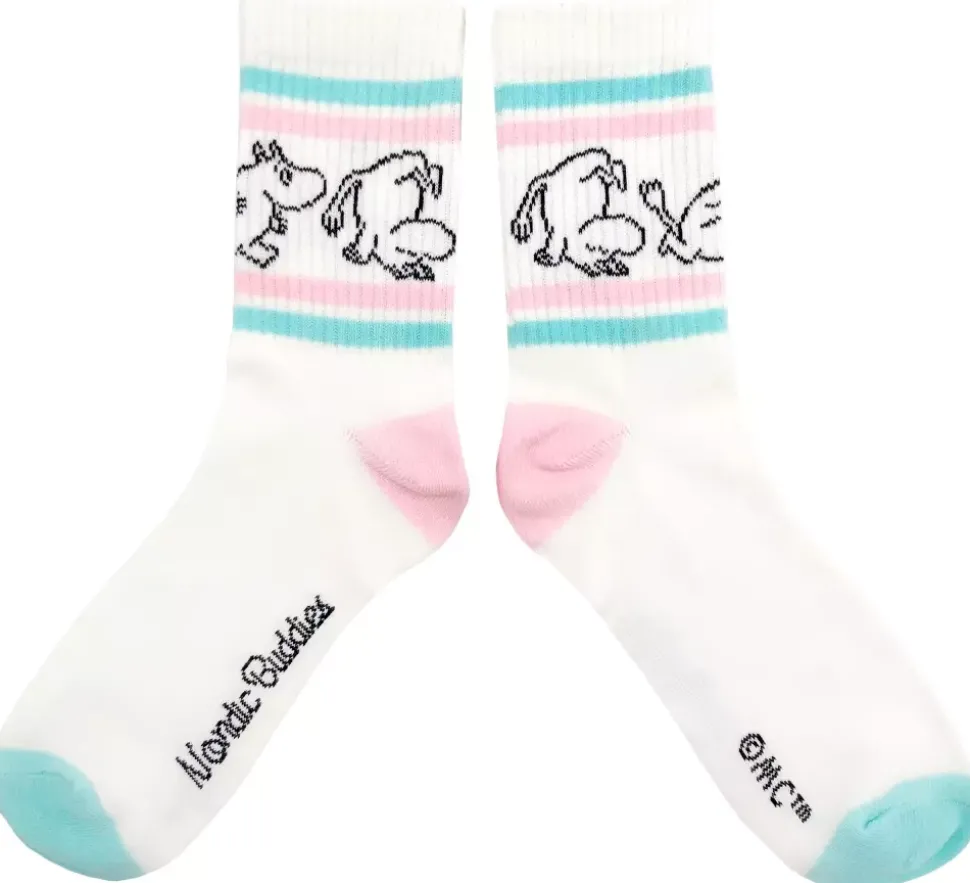 Moomin Sokker 36-42 Retro Moomin Pastell