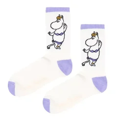 Moomin Sokker 36-42 Retro Snorkfrøken Hvit