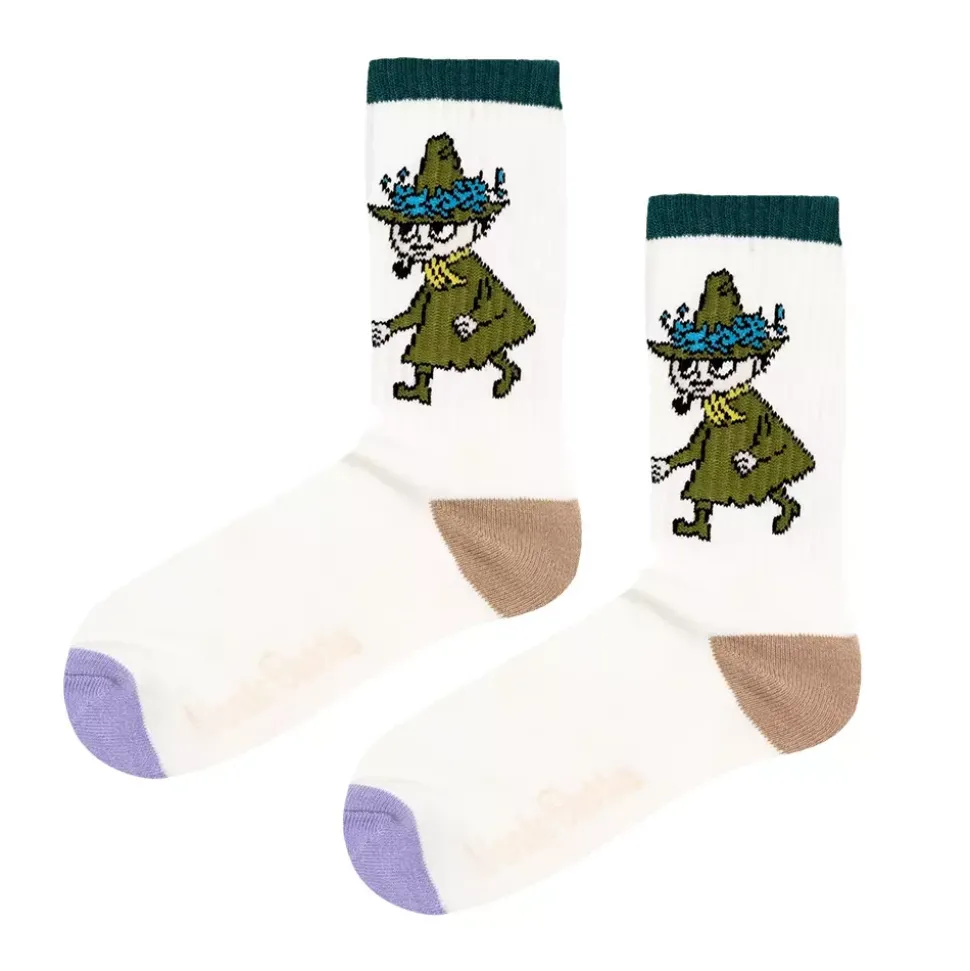 Moomin Sokker 36-42 Retro Snusmumriken Hvit