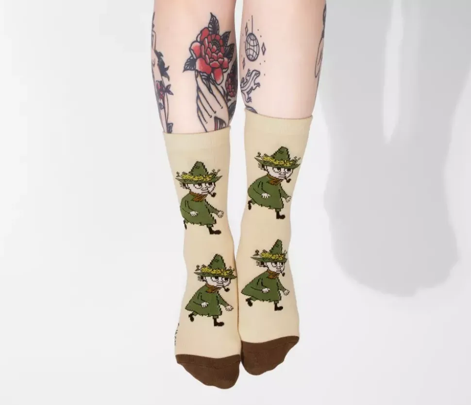 Moomin Sokker 36-42 Snusmumrikken Beige