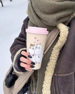 Moomin Take Away-Kopp Kjærlighet Rosa