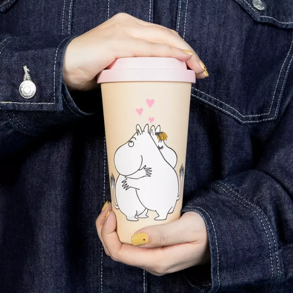 Moomin Take Away-Kopp Kjærlighet Rosa