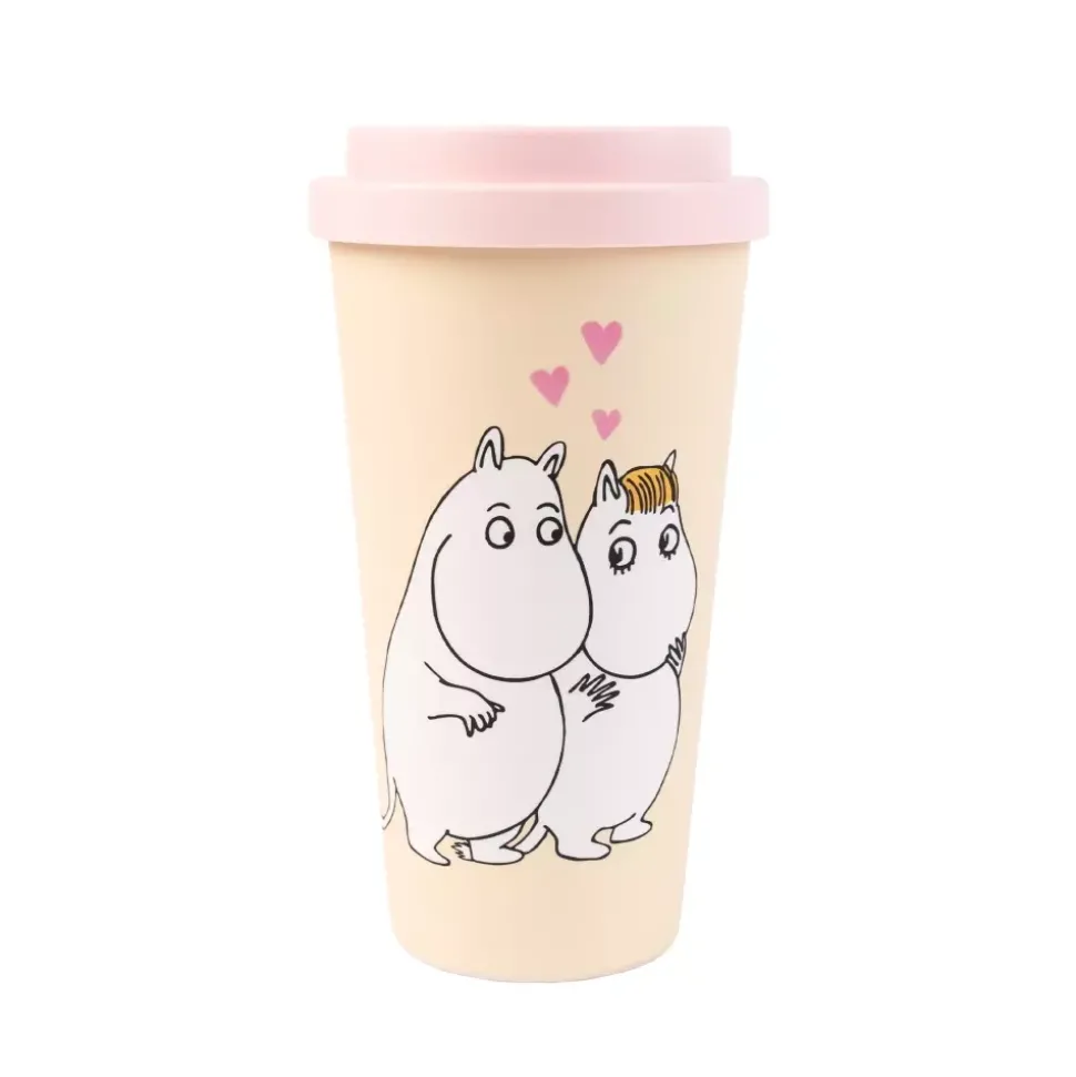 Moomin Take Away-Kopp Kjærlighet Rosa