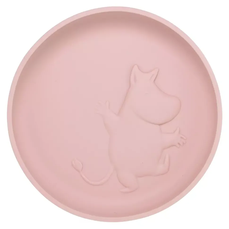 Moomin Tallerken Med Sugekopp Rosa