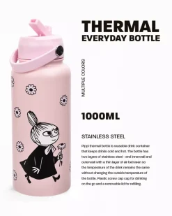 Moomin Termoflaske 1 Liter Lille My Blomster