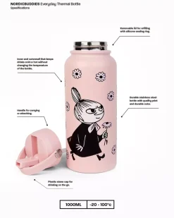Moomin Termoflaske 1 Liter Lille My Blomster