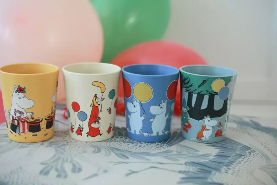 Moomin Tumblerkopp Festligheter Blå