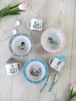 Moomin Vann & Bad, Sugekopptallerken, Blå
