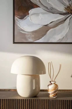 Mushroom Bordlampe Beige