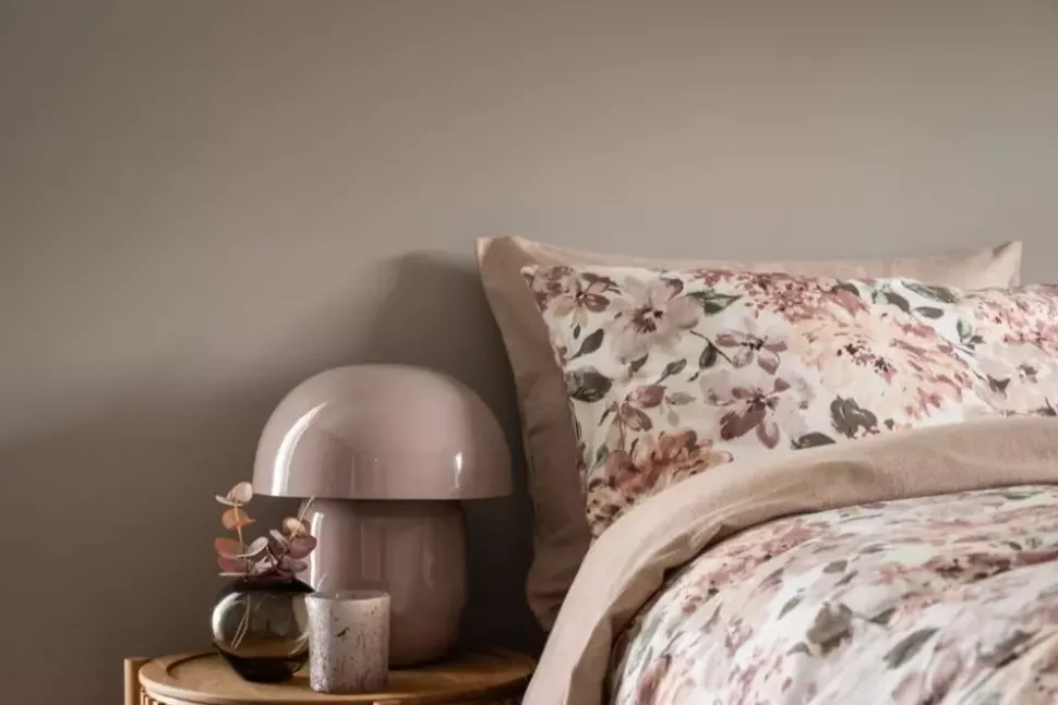 Mushroom Bordlampe Rosa