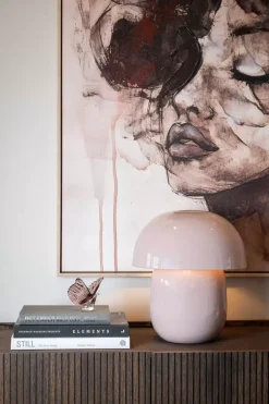 Mushroom Bordlampe Rosa