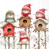 Napkin Kaffe Birdhouse quartet white