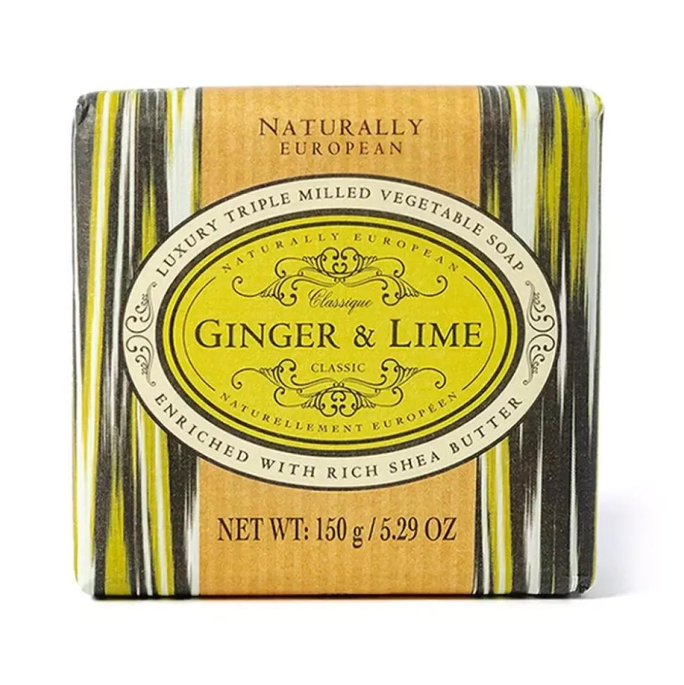 Naturally European Såpestykke Ingefær/Lime