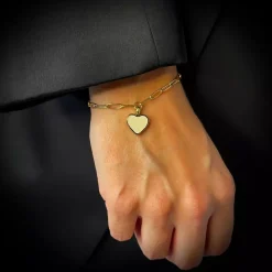 Noble Heart Armbånd Kremhvit/Gull