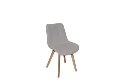 Nora - Spisestol Beige 59x44x86cm Tekstil, metall