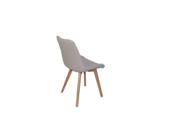 Nora - Spisestol Beige 59x44x86cm Tekstil, metall