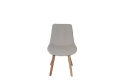Nora - Spisestol Beige 59x44x86cm Tekstil, metall