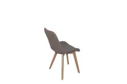 Nora - Spisestol Taupe 59x44x86cm Tekstil, metall