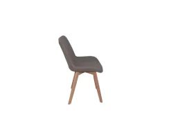 Nora - Spisestol Taupe 59x44x86cm Tekstil, metall